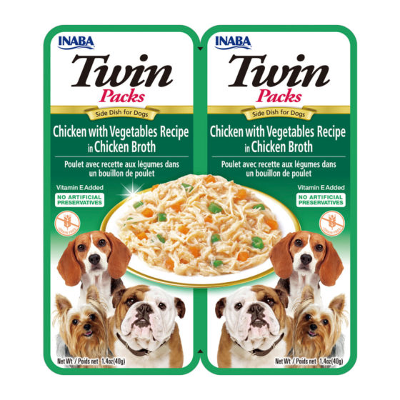 Dog Twin Packs Chicken with Vegetables 2un