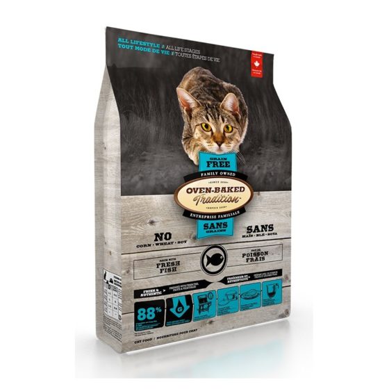 Oven Baked Cat All Life Stages Grain Free Fish 4,5 kg y 2,2 kg