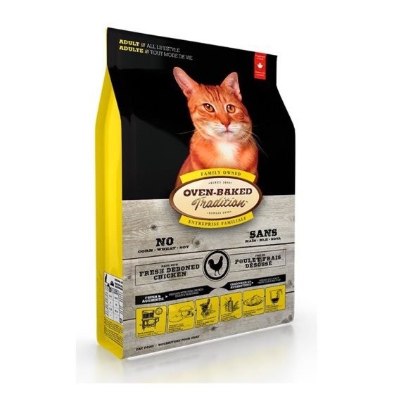 Oven Baked Tradition Cat Adult Chicken 4,5 kg y 2,2 kg