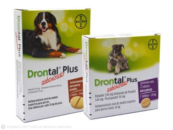 Drontal Plus Saborizado 35 kg y 20 kg