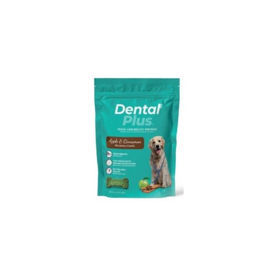 Galletas Dental Plus para Perros Manzana-Canela 180grs