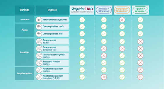 Simparica Trio 10-20kg 1 Compr y 3 Compr - Imagen 3