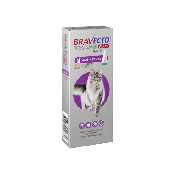 Bravecto Plus Gato 6,25-12,5kg