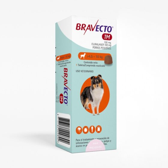 Bravecto 1 mes 100 Mg (4.5 - 10 Kg)